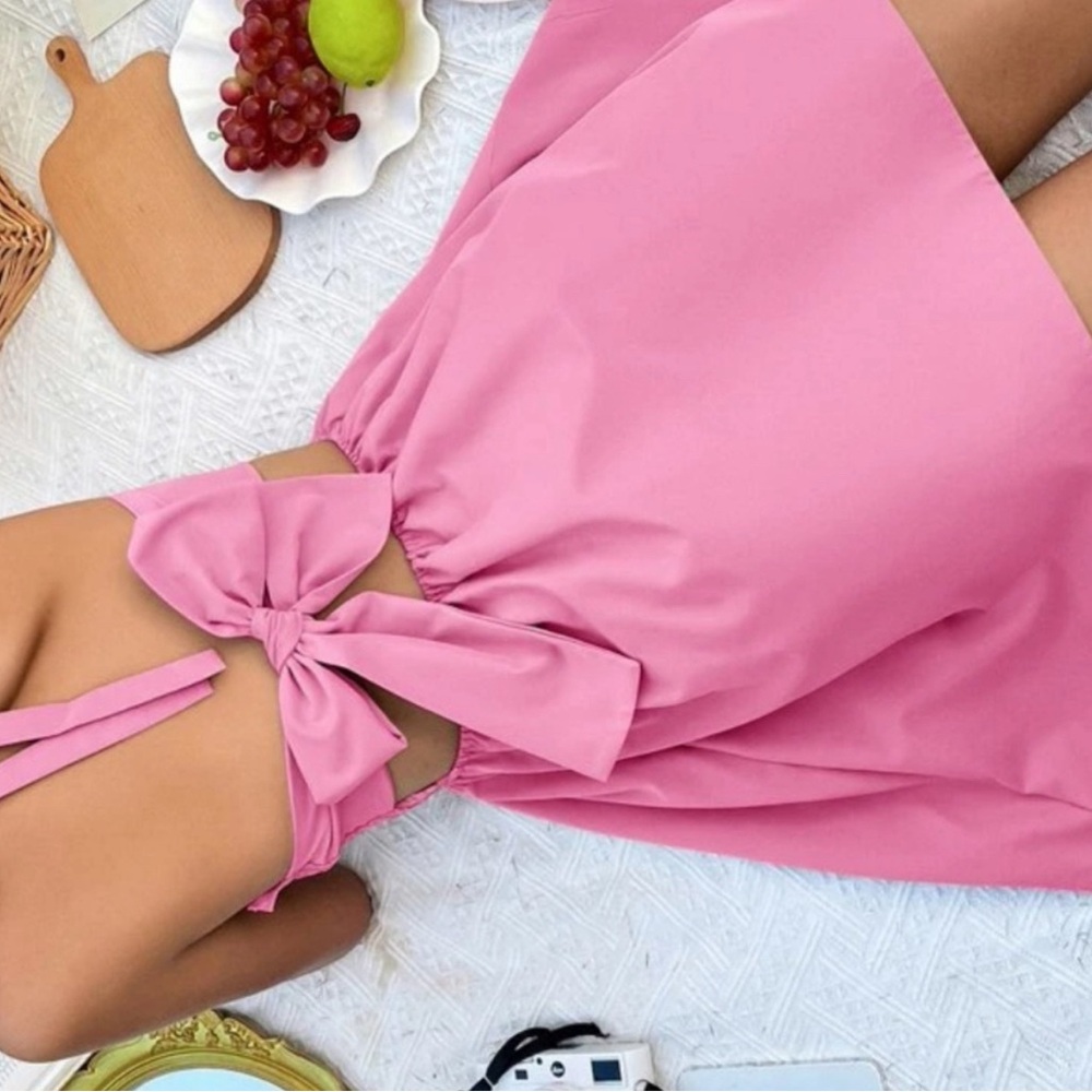 Pink Mini Open Back SHEIN Dress